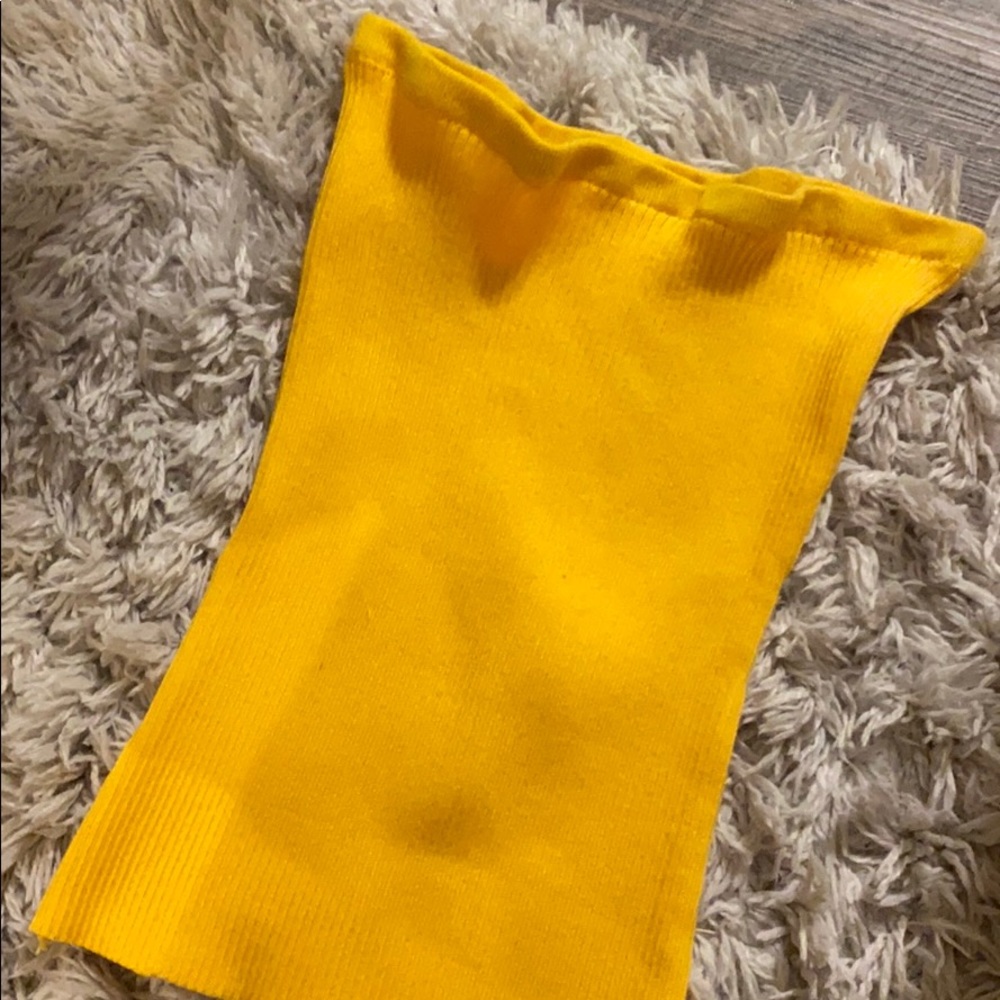 yellow tube top